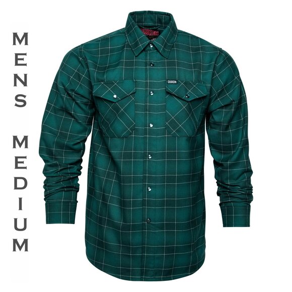 DIXXON FLANNEL - WREATH Flannel Shirt  - Mens Medium - Picture 1 of 15